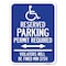 Signmission Connecticut Reserved Parking Permit Required Violators Fined Min $150 Alum, 18" x 24", A-1824-24659 A-1824-24659 - alternate 1
